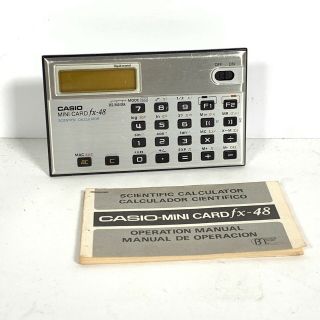 Casio Fx - 48 Credit Card Calculator - - -