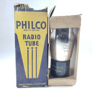 Nos Philco Type 26 Antique Radio Triode Tube