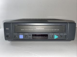 Vhs Goldstar Video Cassette Player Gvp - C135 Not Dc In 12v Cable