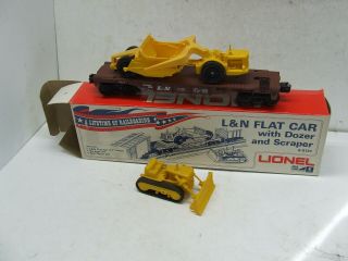 Lionel L&n Flat Car With Dover And Grader