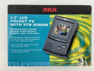 Rca 2.  2” Lcd Pocket Tv Color Screen 16 - 3053 Open Box