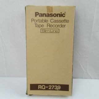 Panasonic Portable Cassette Tape Recorder Rq - 2739 Slim Line Made In Japan