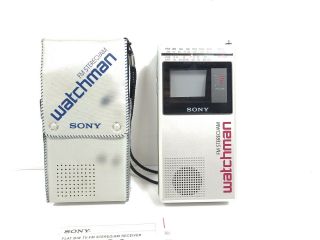 Sony Watchman Am Fm Stereo Radio Tv Television Portable Model Fd - 30a Japan Read