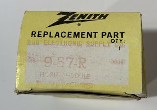 Zenith 9 - 57 - R Horiz Module Replacement Part Television Tv - Vintage Tv Repair