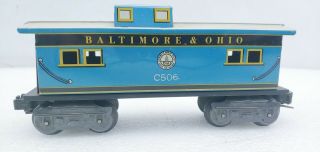 Marx Trains C506 Baltimore & Ohio B,  O Caboose O Scale