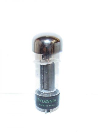 1956 Sylvania 6l6gb Black Plate Amplifier Tube.  Tv - 7 Test Strong.