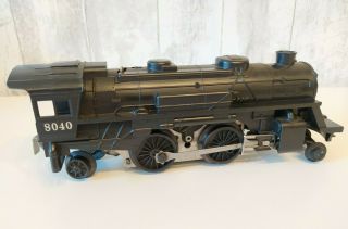 Vintage Lionel 8040 O Gauge Steam Locomotive 2 - 4 - 2