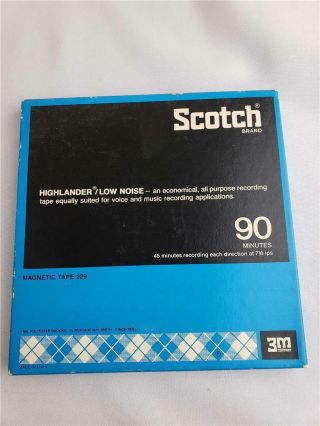 = Scotch Brand Magnetic 7 " Reel Tape 229 90 Minutes Total Recording Time