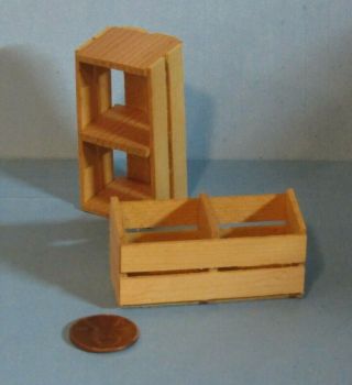 28 G scale EMPTY WOOD CRATES for Model Train Layouts & Displays and Crafts 3