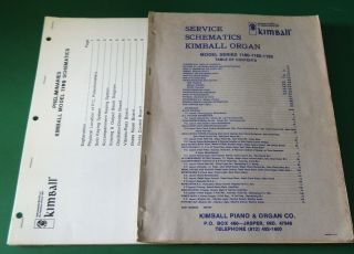 Kimball Organ Model Series 1190 - 1192 - 1195 Service Schematics & Preliminaries