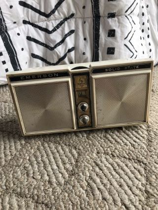 Vintage Emerson Solid State Tv & Radio