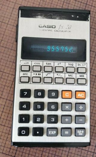 Vintage Casio Fx - 20 Scientific Calculator - - Well