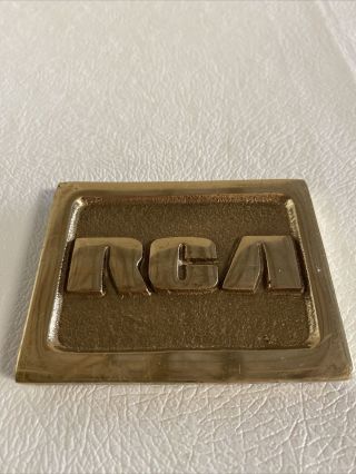 Rca Brass Logo Badge