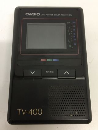 Casio Tv - 400 Color Pocket Television Vhf/uhf Tuning