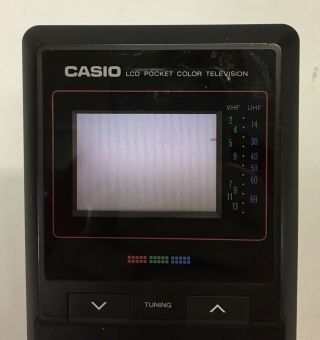 CASIO TV - 400 Color Pocket Television VHF/UHF Tuning 3