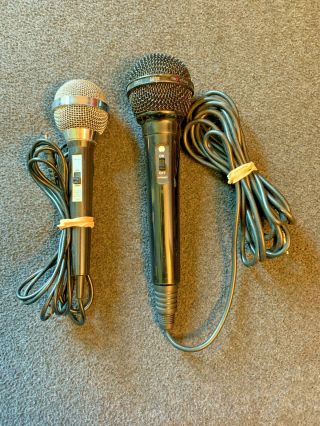Realistic Radio Shack Dynamic 33 - 2001a Microphone And Labtec Am - 22 Microphone