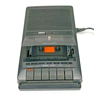 Realistic Ctr - 73 Portable Cassette Tape Player/telephone Recorder Pickup