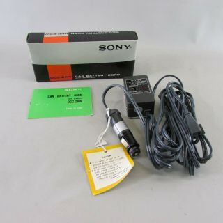 Vintage Sony Dcc 2aw Car Battery Cord With Stabilizer Tokyo Japan