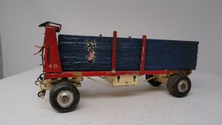 O Scale Wood Circus Flat Bed Wagon 40 W/wood Load 6 " Ol Bin 52