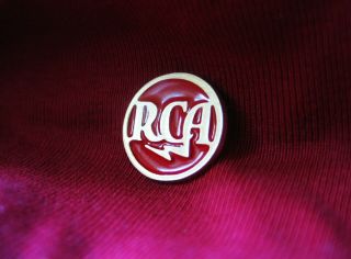 Rca Brass Logo Badge 19.  5mm