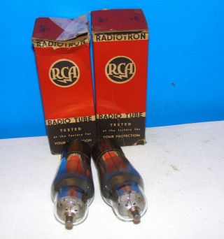 Type 6U7G RCA NOS vintage radio audio vacuum tubes 2 valves ST shape 6U7 3