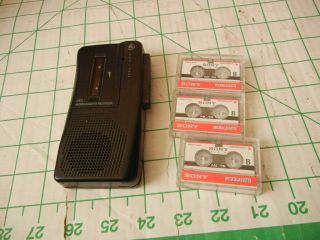 Ge 3 - 5371b Micro Cassette Player / Recorder.  Missing Speed Select Slide