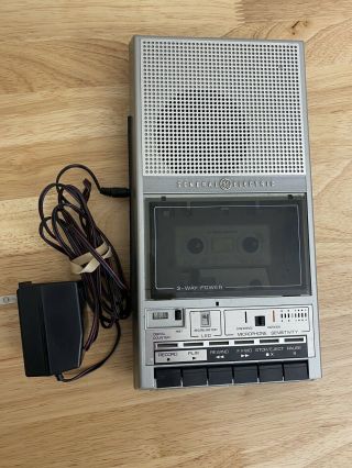 General Electric Ge Cassette Tape Player Recorder Silhouette 3 - 5157b