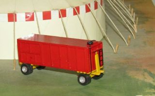 Ho Scale Circus / Carnival Baggage Wagon For Model Train Layouts & Displays
