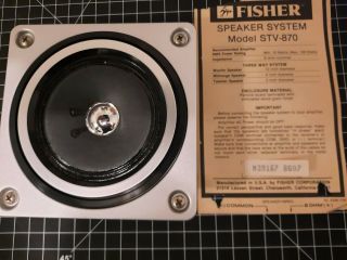 Vintage Fisher Ds - 825 3” Tweeter Sa80442 - 4cx Made In Korea