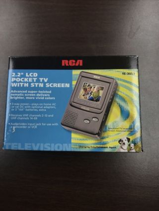 Rca 2.  2” Lcd Pocket Tv With Stn Screen