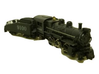 Minitrix 2916 N Scale At&sf 0 - 6 - 0 Steam Locomotive & Slope Tender 9100 W/ Box