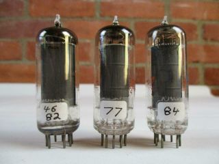 3 GE RCA 12AB5 Vacuum Tubes GE Matched Pair TV - 7 Strong 2