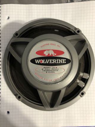 Electro - Voice Wolverine Ls - 8 Full - Range Speaker 8 Inch 8 Ohms Repair