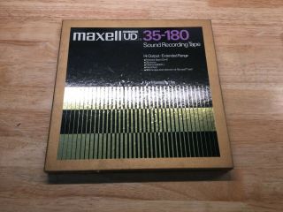 Maxell Silver Metal Reel Tape 10.  5” 1/4 