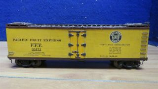 Scale Craft O Scale 2 Rail Kit Built Wood Pacific Fruit Reefer 10 1/2 " 596771