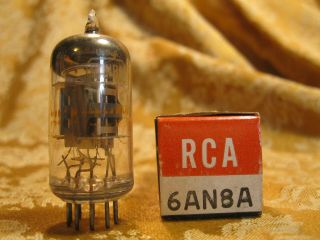 Vintage Single Nos Nib Rca 6an8a Vacuum Tube Bitmatic