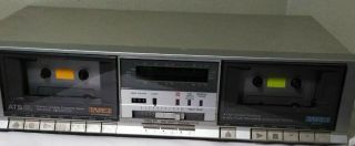 Vintage Technics Rs - B11w Stereo Dual Cassette Tape Deck Player Recorder