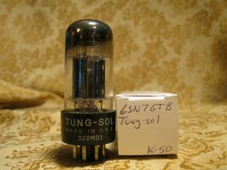 Vintage Tung - Sol 6sn7gtb Vacuum Tube Bitmatic Nos