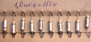 10x Electrolytic Capacitors 30 - 29 To 1,  0 Uf 160 Volts Of The Ussr Delivery