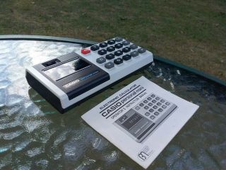 Vintage Casio " Personal - Mini " 6 Digit Calculator And With Booklet