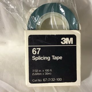 Vintage 3m Scotch 67 Splicing Tape 7/32 " X 100’ Feet