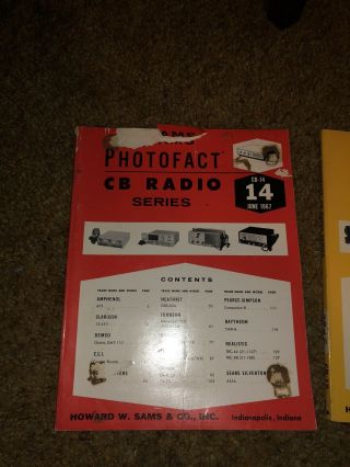 Two From 1969 SAMS Photofact CB Radio Series Vol.  14 &15 Many Brands And Models 2