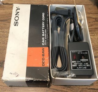 Nos Vintage Sony Television Car Battery Cord Dcc - 2aw Fits 8 - 301w Stabilizer
