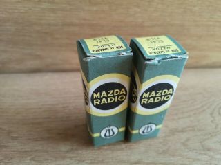 Vintage 2x Mazda Radio El41 Vacuum Tubes,  Nos
