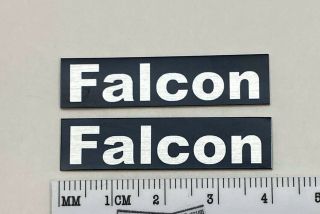 Falcon Ls3/5a Speaker Grill Badge Logo Black & Silver Custom Aluminum Pair