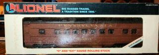 Lionel O & 027 Gauge Rolling Stock Pennsylvania Passenger Car 6 - 16001 Ln