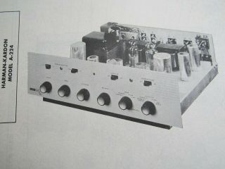Harman Kardon A - 224 Amplifier Amp Photofact