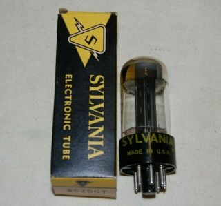 Strong Nos Nib 1960s Vintage Sylvania 35z5gt Half Wave Rectifier Tube