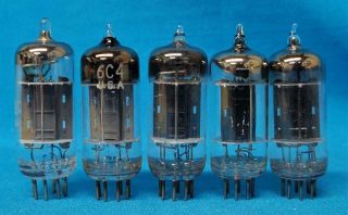 5 - 6c4 Vacuum Tubes Mixed Brands Rca Tung - Sol Ge Etc.  Qty Available