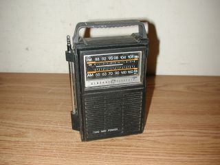 Vintage General Electric 7 - 2800a Two - Way Power Portable Am/fm Transistor Radio
